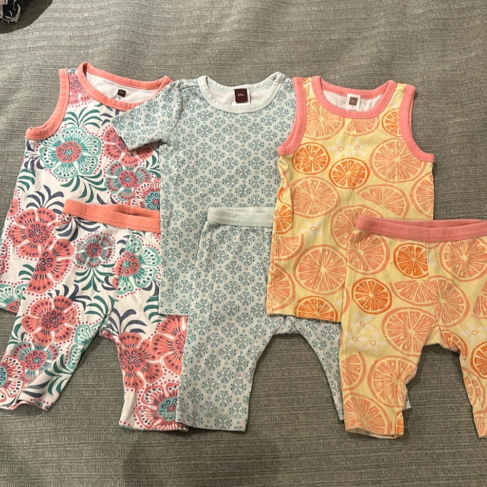 Tea Collection Pajama Bundle Set of 3, GUC